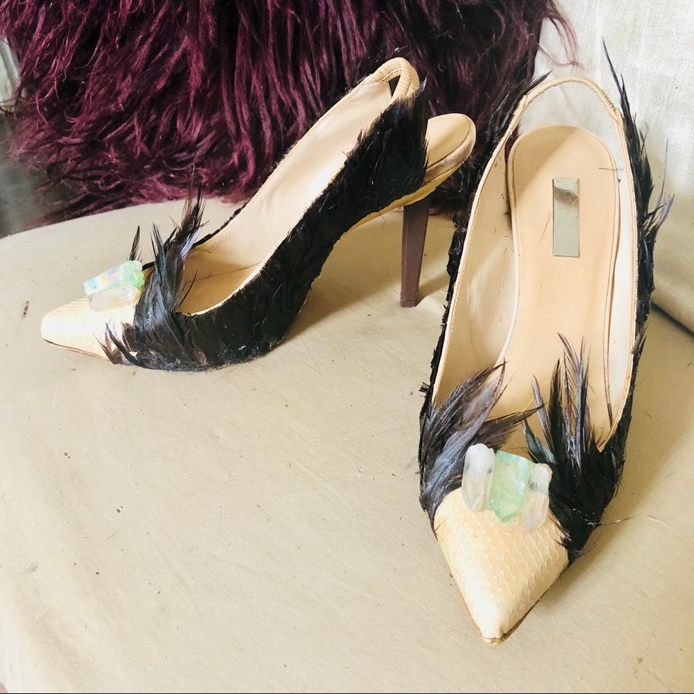 Calvin Klein Collection pumps embellished